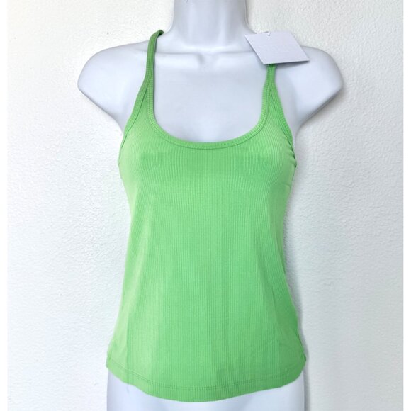 PISTOLA NWT PALOMA SCOOP NECK KIWI RAYON RIB TANK. SIZE M - Picture 5 of 9